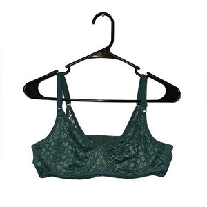 Adore Me Teal Lace Bra